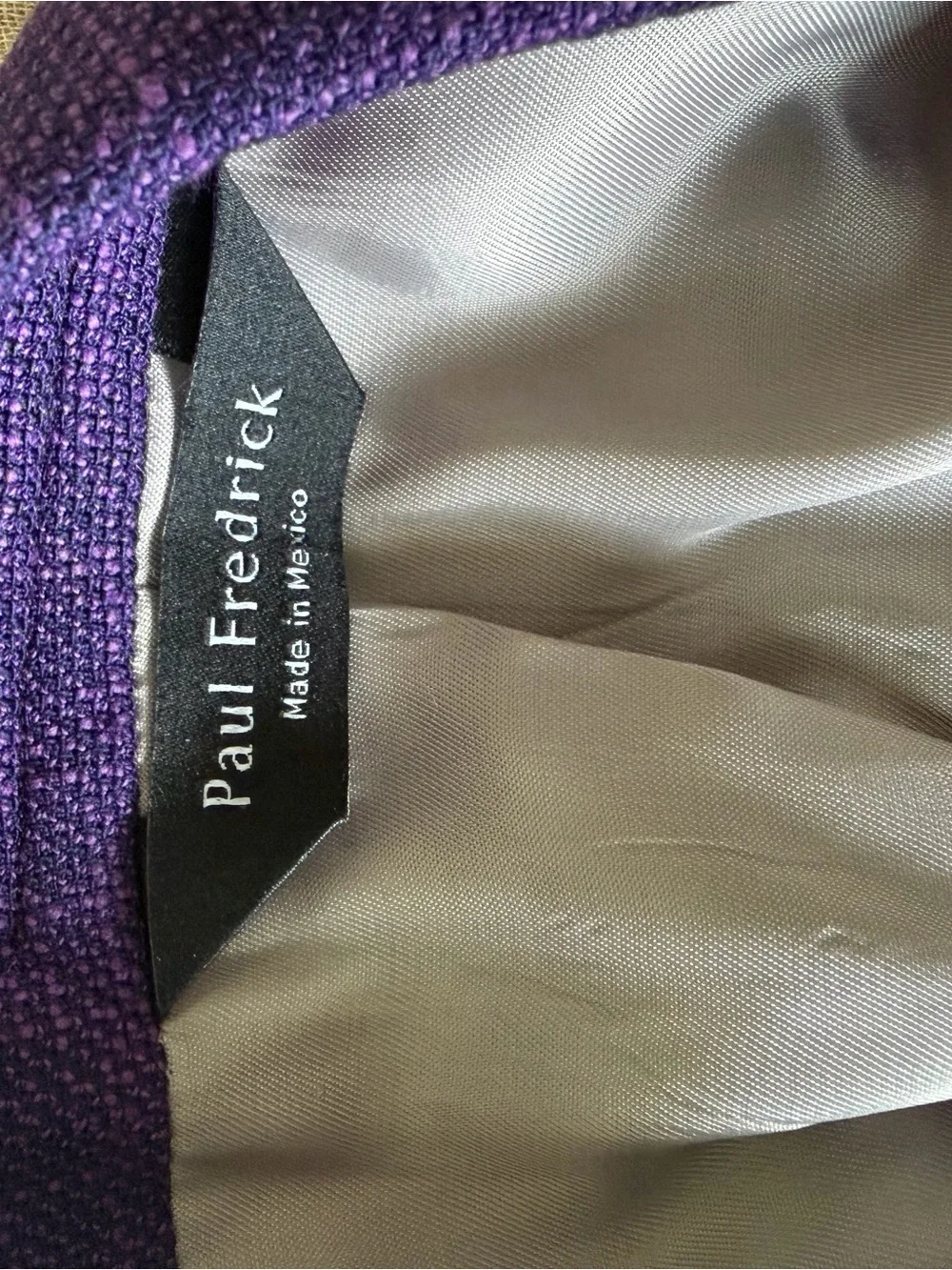 Paul Fredrick Men's Purple Blazer - Classic Two-Button Sport Coat
